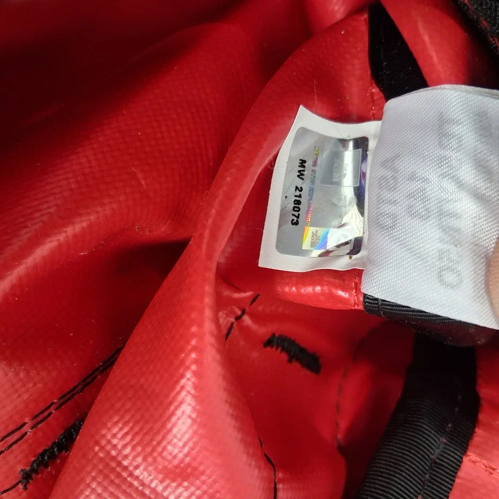 The North Face Base Camp Duffel Bag Red Black Medium Water Resistant Travel Bag